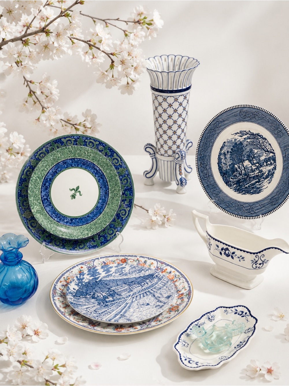 Blue collection-send message for price
